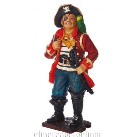 Personaje pirata con loro