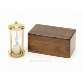 Reloj de arena náutico con caja