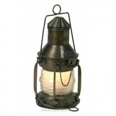 Lámpara farol náutico de fondeo en metal