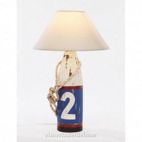 Lámpara marina en baliza de señalización