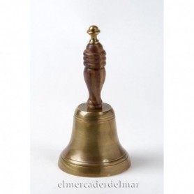 Campana náutica para recepción en latón envejecido