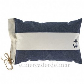 Cojín marino con ancla