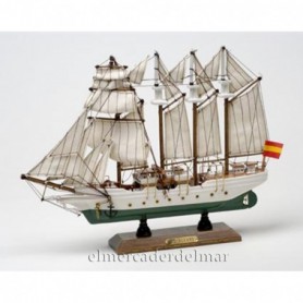 Maqueta naval del velero Juan Sebastián Elcano