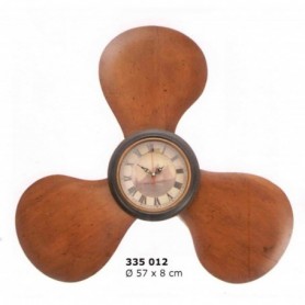 RELOJ HÉLICE EN MADERA