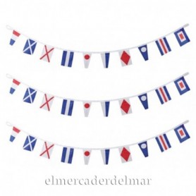 Guirnalda con codigo internacional de señales