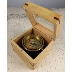 Brújula marinera con caja