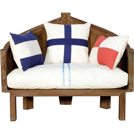 Sillón con cojines 'El Mercader del mar' para decoración náutica y marinera
