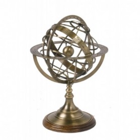 ESFÉRA ARMILAR EN  LATÓN ENVEJECIDO