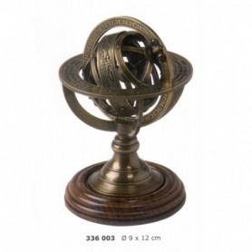 GLOBO CELESTE ARMILAR EN LATÓN ENVEJECIO