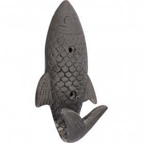 Perchero pescado marinero de metal