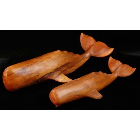 Cachalote escultura marinera en madera