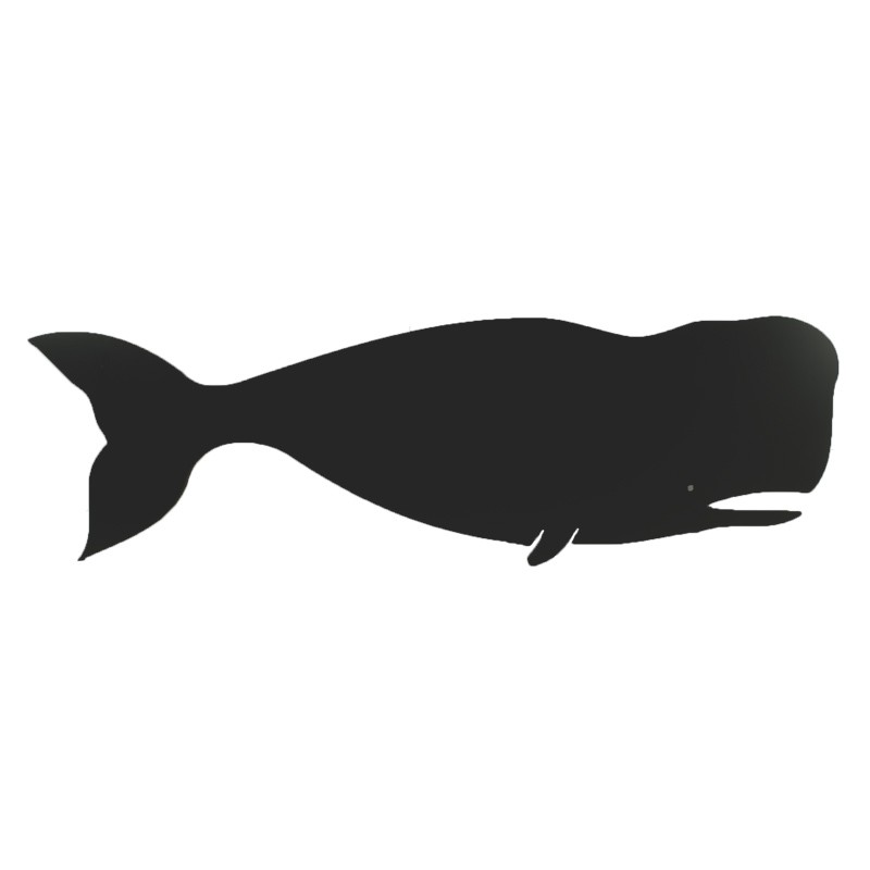 Pizarra decoración marinera ballena