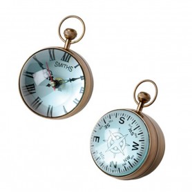 Reloj bola de cristal náutico con latón 2