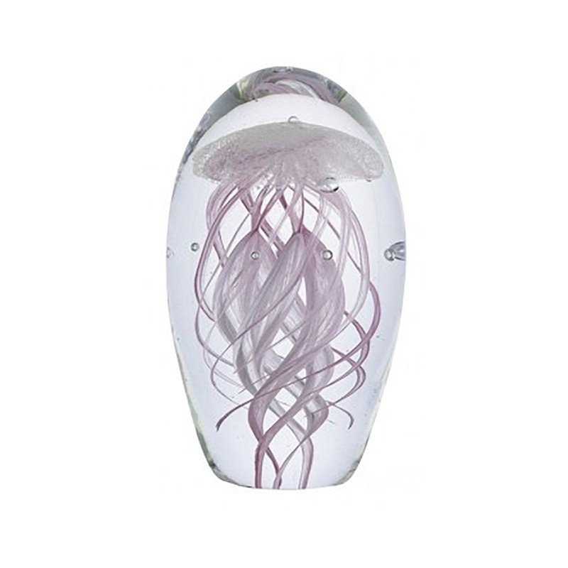 Medusa en cristal para la decoración marinera