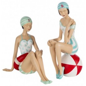 Bañistas de época marineras