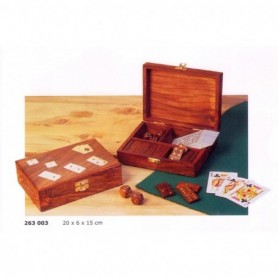 CAJA JUEGOS DE MESA EN MADERA