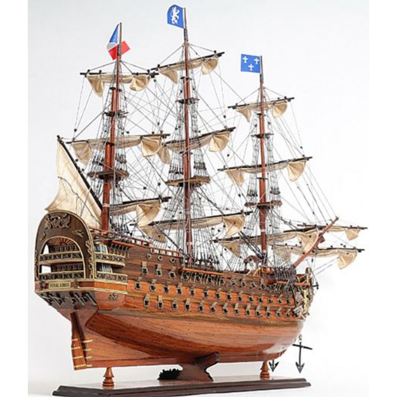 Perder la paciencia nacido Diplomático Maqueta de barco en madera del navío Royal Louis