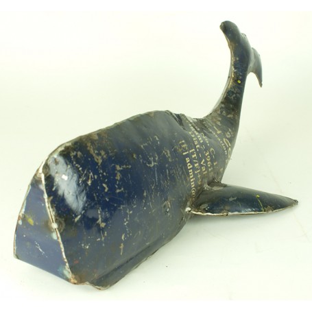 Figura marinera Ballena en metal