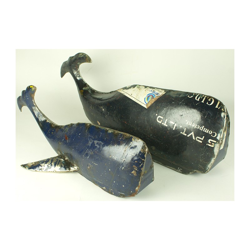 Figura marinera Ballena en metal Figura marinera Ballena en metal