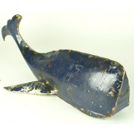 Figura marinera Ballena en metal