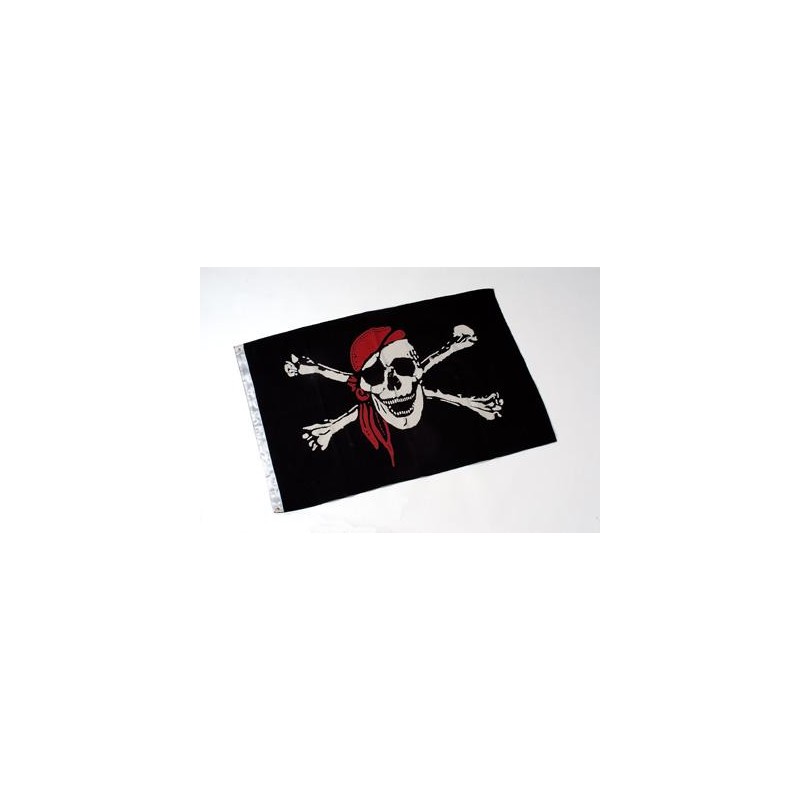 Bandera náutica de pirata en algodón