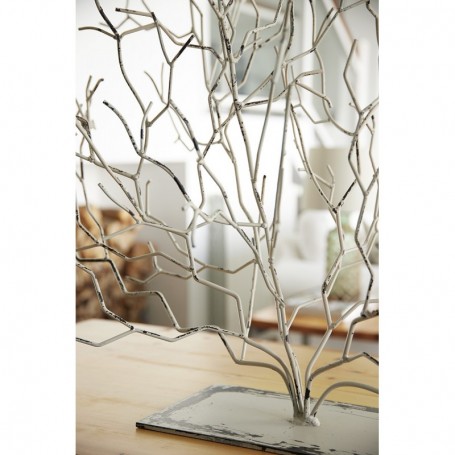 Figura decorativa coral marino en metal