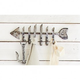 Perchero colgador pez en hierro 2