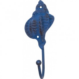 Perchero decorativo concha marina en metal