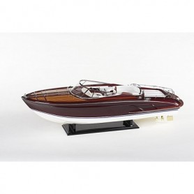 MAQUETA NAVAL LANCHA A MOTOR EN MADERA