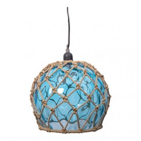 Lámpara boya cristal decoración marinera
