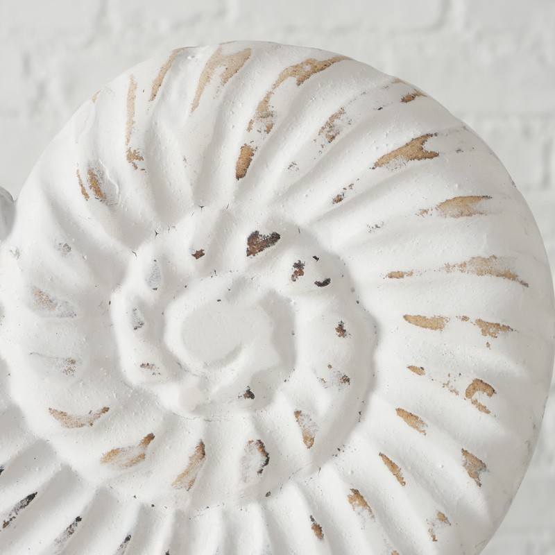 Figura marinera caracola nautilus de madera