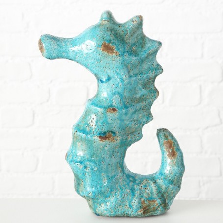 Figura marinera caballito de mar en terracota