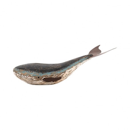 Ballena de madera decorativa de mesa