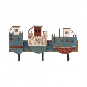 Perchero náutico decorativo de tres ganchos