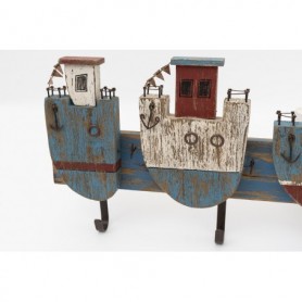 Perchero náutico decorativo de tres ganchos 2