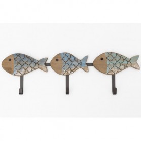 Perchero de pared peces marinos