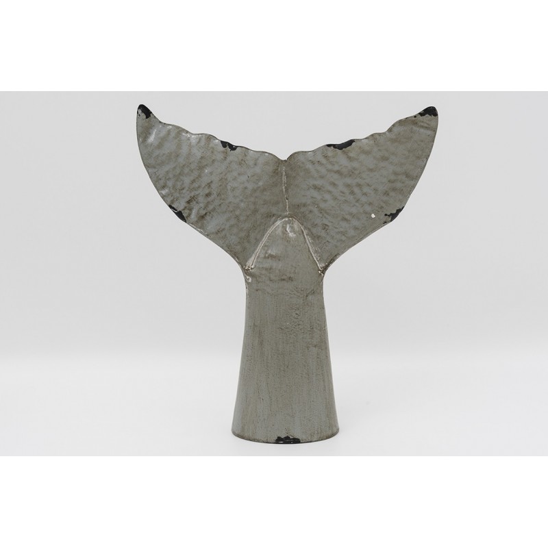 Escultura cola de ballena para pared o mesa