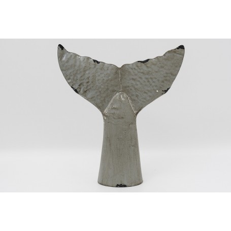Escultura cola de ballena para pared o mesa