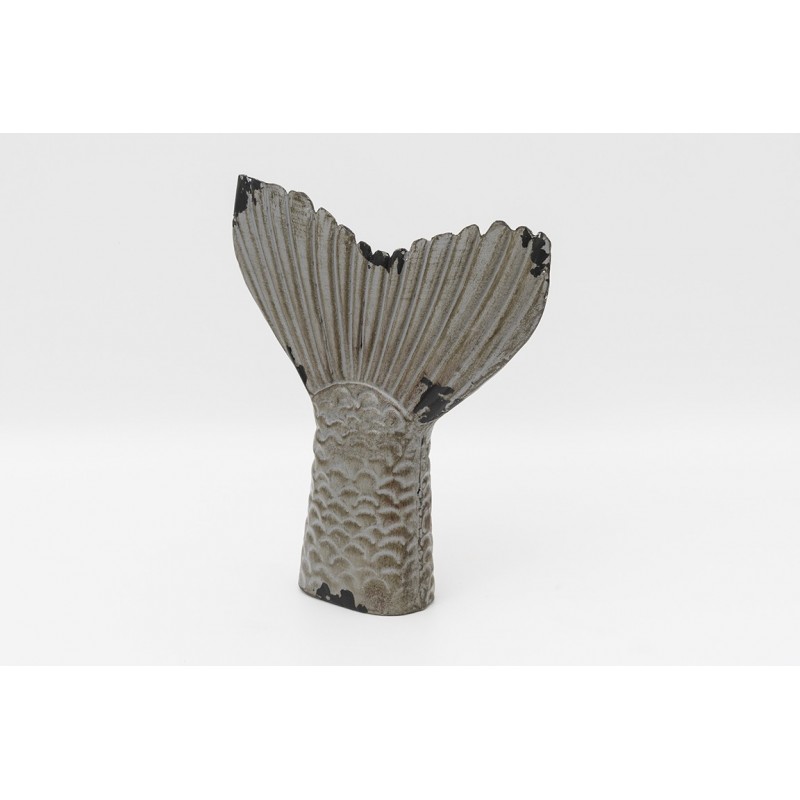 Escultura cola de pez decoración pared o mesa