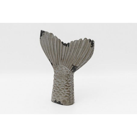 Escultura cola de pez decoración pared o mesa
