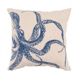 Cojín almohadón pulpo marinero de algodón