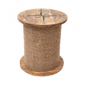 Mesa bobina de cuerda de madera 2