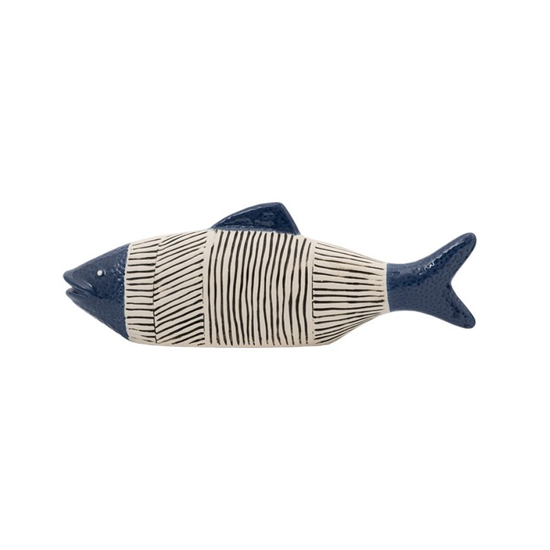 Figura pez cerámica náutica