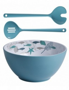 Ensaladera y cubiertos para barco