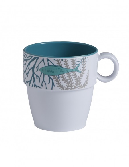 Mug náutico de peces