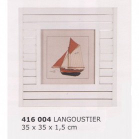 CUADRO LÁMINA ENMARCADA PESQUERO LANGOSTERA