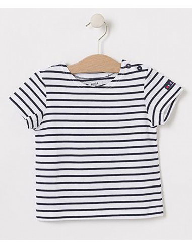 Camiseta náutica manga corta bebé
