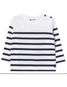 Camiseta marsellesa náutica de bebé Batela