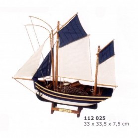 MAQUETA ARTESANAL DE ATUNERO FRANCÉS