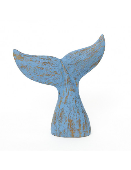 Figura ballena en madera rústica